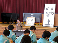 2012年5月14日(月) 中野市立高社中学校にて「ふるさと講座」の講演を行いました 2012年5月14日(月) 中野市立高社中学校にて「ふるさと講座」の講演を行いました